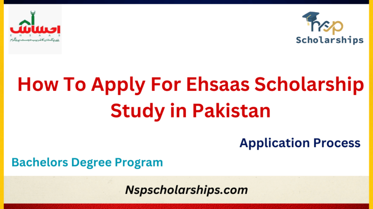 How To Apply For Ehsaas Scholarship 2024