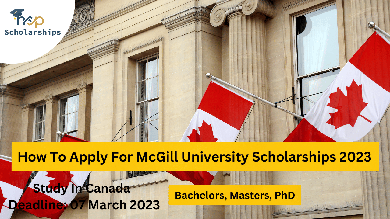 How To Apply For McGill University Scholarships 2023