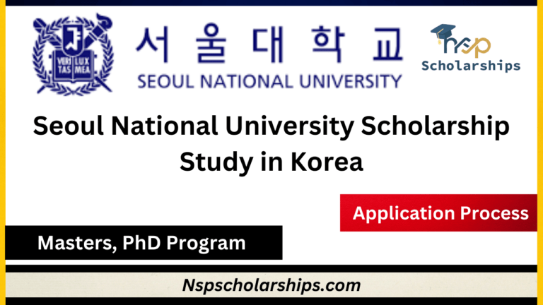Seoul National University Scholarship 2024-Study in Korea