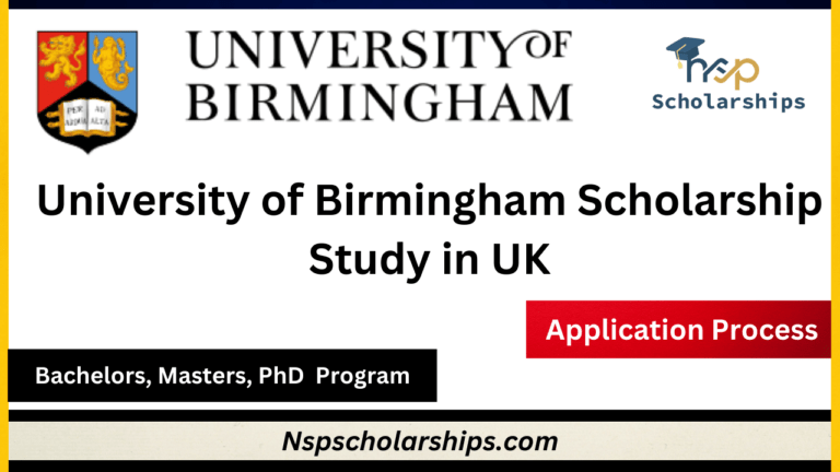 University of Birmingham Scholarship 2024-Study in UK