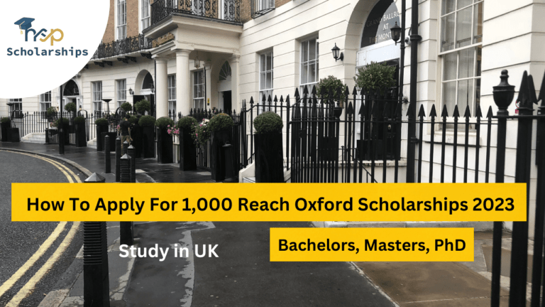 How To Apply For 1,000 Reach Oxford Scholarships 2023 