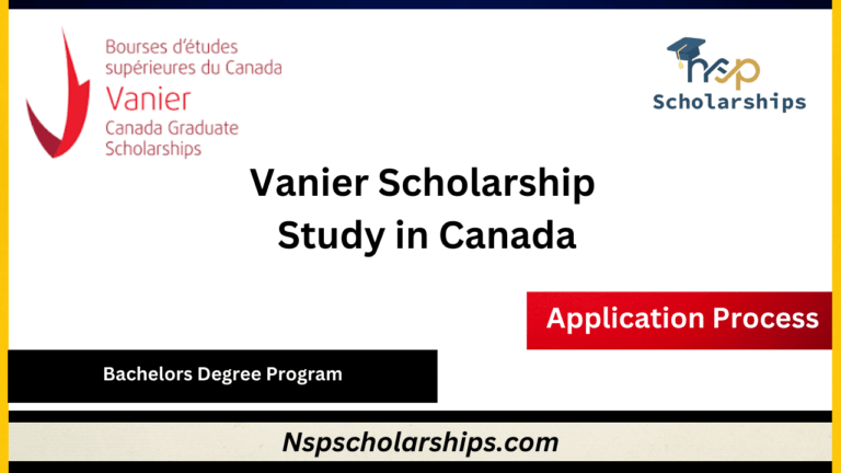 Vanier Scholarship 2024-Study in Canada