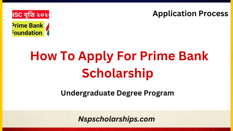 How To Apply For Prime Bank Scholarship 2023-2024