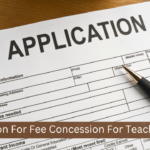 Application For Fee Concession For Teachers Ward