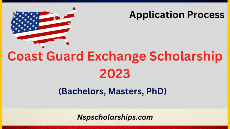 Coast Guard Exchange Scholarship 2023 Application Process