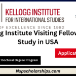 Kellogg Institute Visiting Fellowships 2024-Study in USA