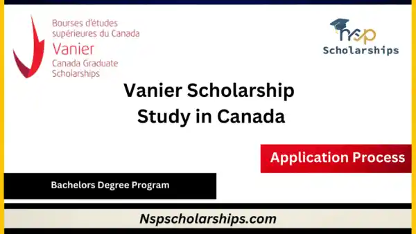 Vanier Scholarship 2026-Study in Canada