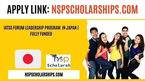 IATSS Forum Leadership Program 2026 in Japan Fully Funded