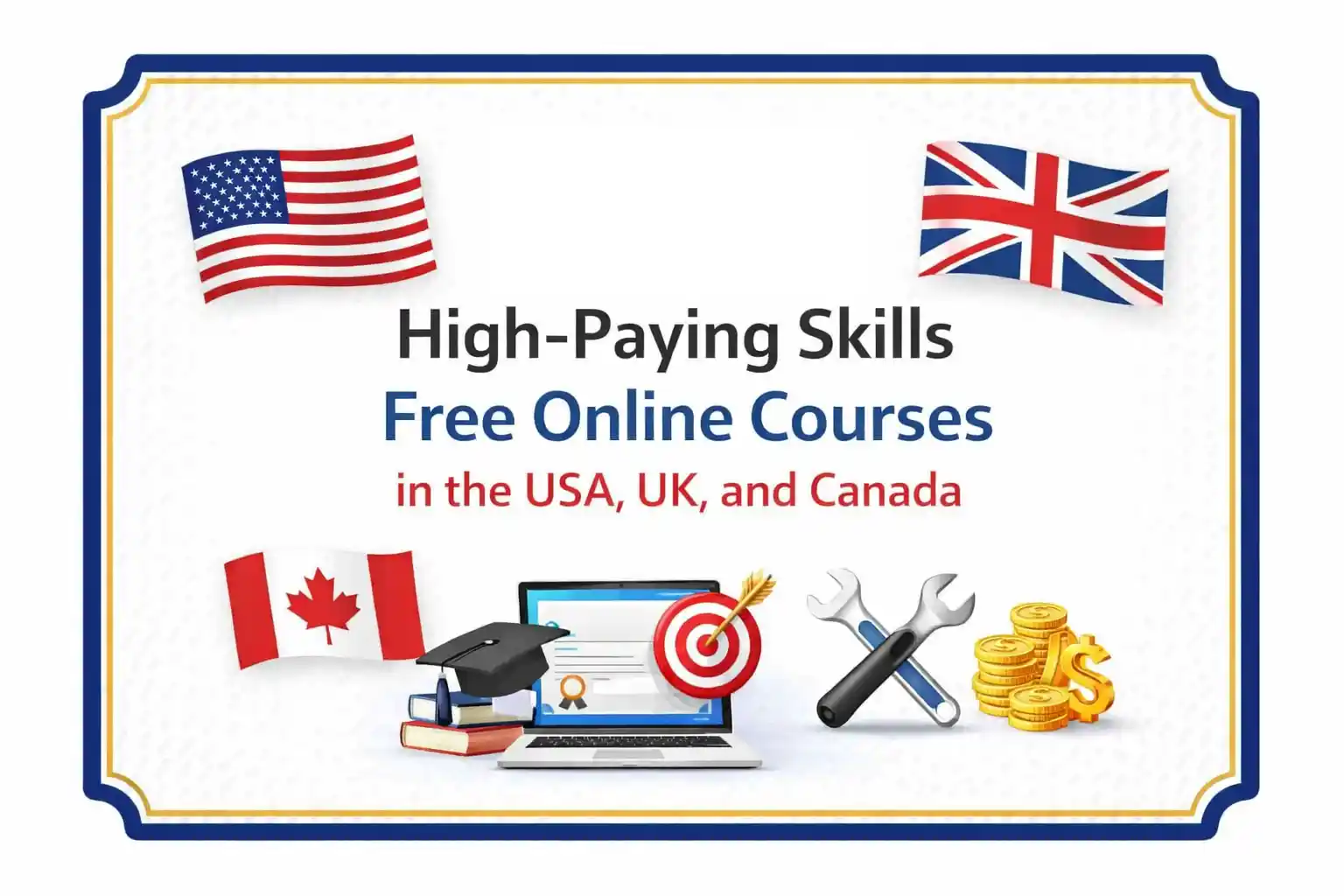High-Paying Skills Free Online Courses in the USA, UK, and Canada