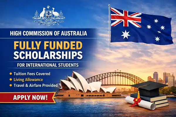 High Commission of Australia fully funded scholarship for international students 2026